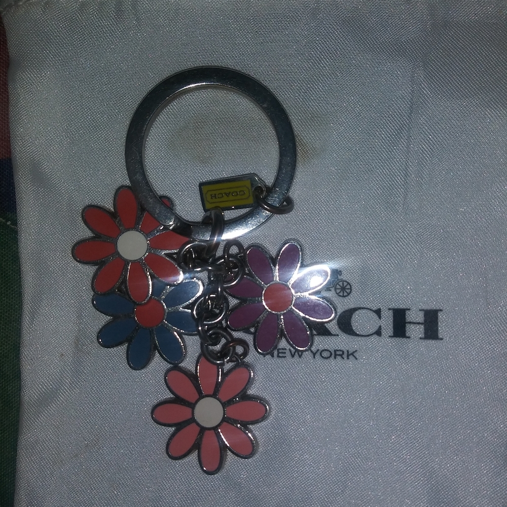 Coach keychain fob